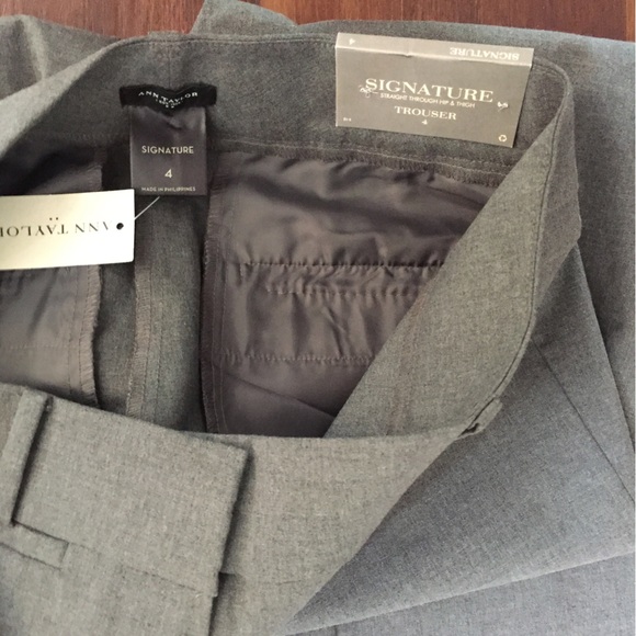 Ann Taylor Signature Straight Leg Trouser Pants NWT - Picture 4 of 5